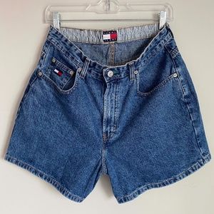 Vintage Tommy Hilfiger high rise denim shorts